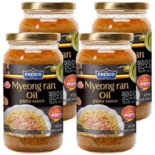 OTTOGI 不倒翁 明太子橄欖油義大利麵醬, 4個, 380g