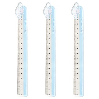 德德小品集 壓克力尺 大耳狗 3個, 大耳狗 藍色 + 透明, 1組