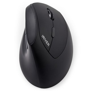 아이리버 남성용 손목보호 큰손 무선 버티컬 마우스 EQwear-Gentleman Vertical Grip EV19, 블랙