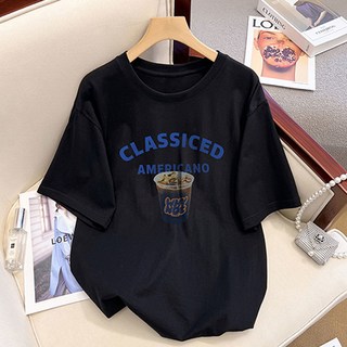 Lemon Soul 女款梨形身材大尺碼印花短袖T恤