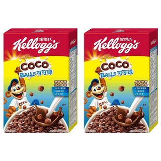 家樂氏 COCO 可可猴 可可球，含多種維生素，搭配牛奶美味又營養，穀物脆片, 170g, 2盒