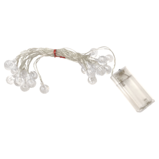 LED裝飾燈串電池 3m, 水晶 彩色, 1件