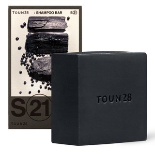 Tone 28 洗髮水 S21 黑豆炭微酸性固體洗髮水, 100g, 1個