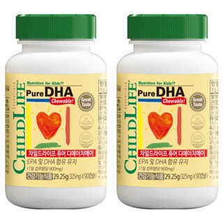 CHILDLIFE 純DHA Omega-3 草莓口味, 29.25g, 2個