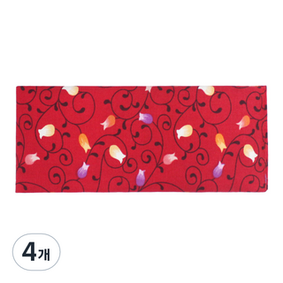 그린라이프 허브 사각눈찜질팩 레드, 4개