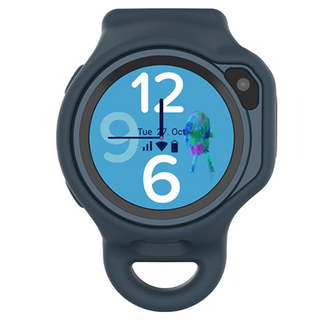 my First FONE 兒童手錶手機專用項鍊掛繩 + 登山扣環套組, 太空藍, 1套