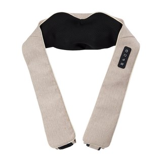 FUJI 無線肩頸揉捏按摩器 FG-510 額定電壓12V 額定功率24W 定時15分鐘, 褐色