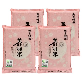 天生好米 履歷一等壽司米 來自花蓮產銷契作集團產區, CSN一等, 2.2kg, 4包