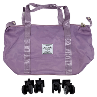 Hong Fu 帶輪擴充旅行袋 紫色 單入 1.2kg