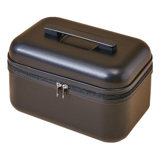 bebehome 馬卡龍系列手提旅行化妝箱 ABS+PC材質 31x19x22公分, 黑色, 1個