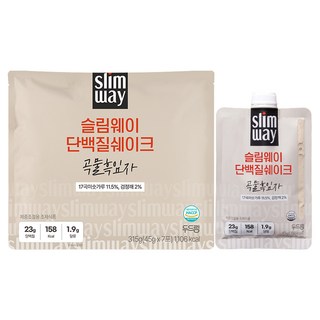 슬림웨이 단백질 쉐이크 곡물 흑임자 7p, 1개, 315g