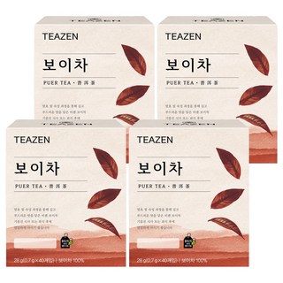 TEAZEN 茶禪 普洱茶茶包, 700mg, 40包, 4盒