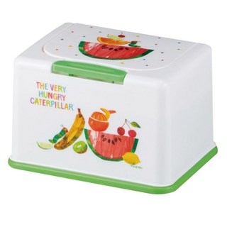 Skater 兒童口罩盒, 好餓毛毛蟲 白色, 1個