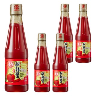 金蘭 甜辣醬 美味升級 瓶身精心設計 兩用便利蓋, 295ml, 5瓶