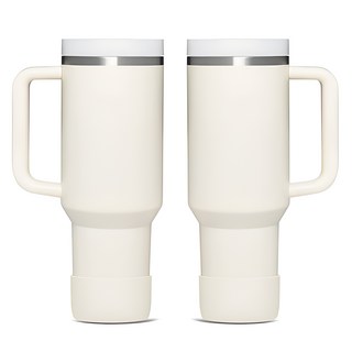 Kojiwell 矽膠隨行杯杯底保護套, 2個, 象牙白