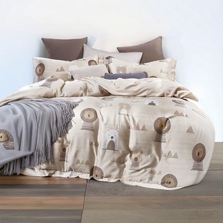 LoveCity 寢城之戀 台灣製 50支100%萊賽爾天絲床包枕套3件組