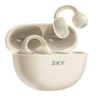 SKY 핏 클립 블루투스 6.0 귀찌 오픈형 무선 이어폰, IM-C1, 베이지