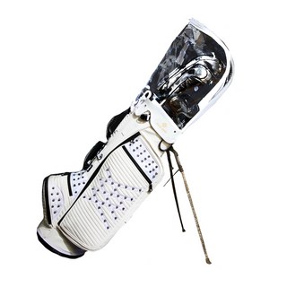 防雨罩式高爾夫球袋, 白色, 1入