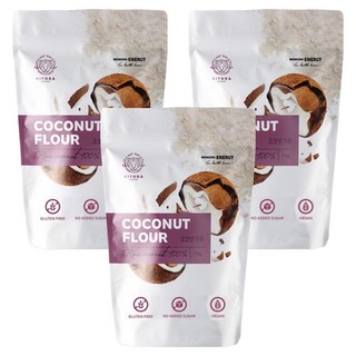 椰子粉, 3個, 1kg