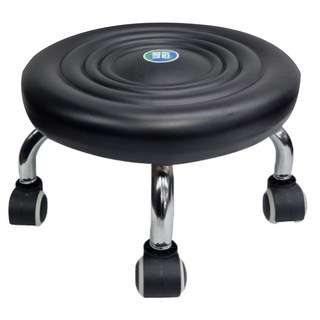 Planty 滾輪矮凳, 1個, 黑色