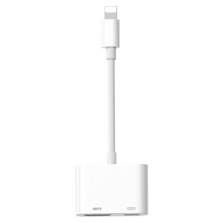 biaze 畢亞茲 蘋果lightning轉HDMI轉換線 高清免供電版, 38mm, 白色, 1條