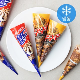 롯데웰푸드 월드콘 + 구구콘 세트 (냉동), 160ml, 1개입, 8개