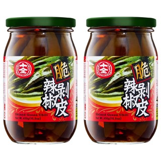 十全 剝皮辣椒, 450g, 2罐