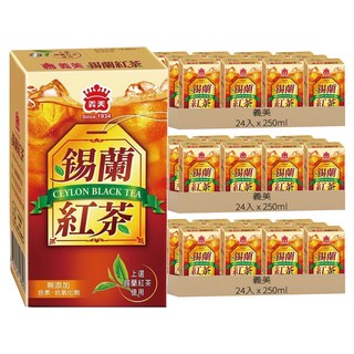 義美 錫蘭紅茶, 250ml, 72入