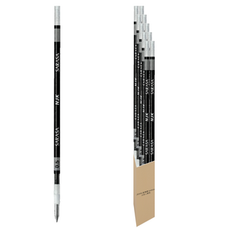 ZEBRA 斑馬牌 SARASA EK-0.5 替芯 REK5-BK 0.5mm, 黑色, 10支