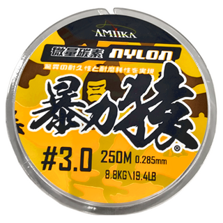 台灣 AMiKA 暴力猿 微量碳纖分子 超耐磨釣線 路亞 3.0號, 1個, 透明