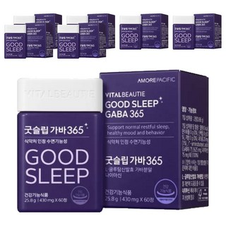 바이탈뷰티 굿슬립 가바365, 60정, 7개