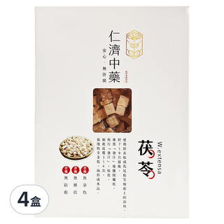 仁濟中藥 茯苓 Set, 無防腐劑, 100g, 3包, 4盒