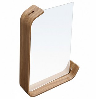 上手家居 L型中空壓克力相框 胡桃木 立式相框 簡約時尚居家擺飾, 6吋(16 x 12 x 3.5cm), 1個