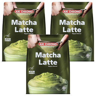 AIK CHEONG 益昌 南洋風文藝館 清香抹茶拿鐵, 25g, 12包, 3袋