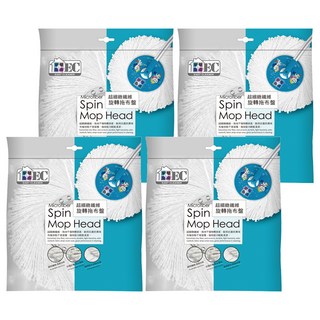 EASY CLEANER 家簡塵除 旋轉拖布盤, 4個
