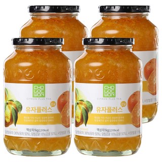 CHOLOCWON 蜜柑柚子茶沖泡果醬, 1kg, 1罐, 4罐