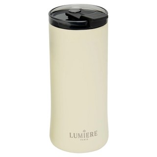 Lumiere Glamor 隨行保溫杯 雙層真空 陶瓷內膽 304不銹鋼, 復古奶油, 480ml, 1個