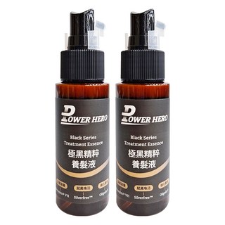 POWER HERO 勁漢英雄 極黑精粹養髮液, 60ml, 2件