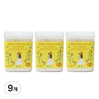 주니 위생 신생아 면봉, 9개, 200개입