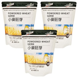 健康時代 小麥胚芽粉 無糖, 450g, 3包