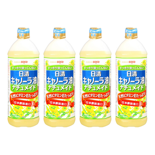 NISSIN 日清 OilliO 油菜籽油，987毫升，日本原裝進口, 900g, 4瓶