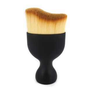 小麥購物 零死角曲面粉底刷 L422, 黑色, 2個