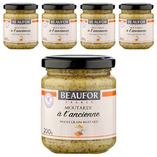 BEAUFOR 堡芙 法式芥末籽醬 200g, 5罐