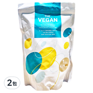 THE VEGAN 樂維根 植物性優蛋白 無加糖豆漿口味, 1kg, 2包