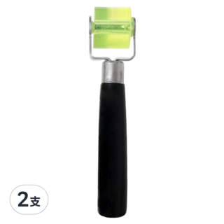 手柄壓輪 小 2支組, 橡膠滾輪設計, 木柄舒適好握, 適用汽車隔音棉、手工藝DIY, 2支