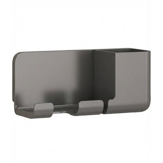 吹風機收納置物架, 白色 + 灰色, 1組