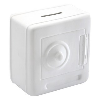 VERSA 陶製存錢筒/擺飾/儲蓄罐, 保險箱 白色, 1個