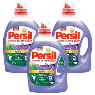 Persil 寶瀅 韓國原裝進口 深層淨垢薰衣草洗衣凝露 滾筒洗衣機適用, 2.7L, 3瓶