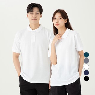 CARET 中性款柔軟短袖Polo衫, 白色, 1件