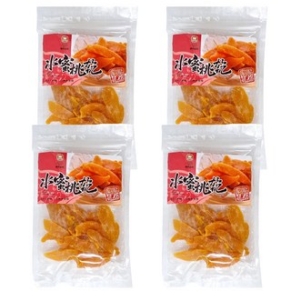 順泰黃金水蜜桃果乾 台灣水果, 150g, 4包